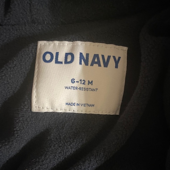 Navy Blue Baby Snowsuit with Bear Ears - Picture 6 of 7